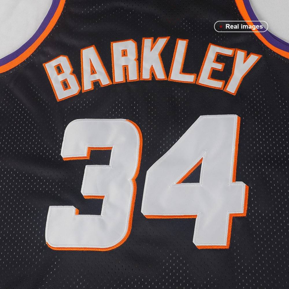 Men's Phoenix Suns Charles Barkley #34 Black 1992-93 Hardwood Classics Jersey-Pro Kit Vault | Brand New 26/27 Sports Jerseys